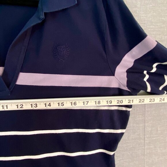 Tommy Hilfiger Sweater Half Sleeve V Neck Sz XL Navy with Stripes - Picture 7 of 9